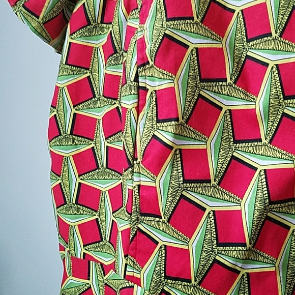 Handmade African Ethnic Skater Circle Skirt Dress - Picture 7 of 7